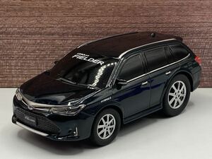 即決有★プルバックカー トヨタ カローラ フィールダー ハイブリッド TOYOTA COROLLA FIELDER WxB ダークブルー カラーサンプル★ミニカー