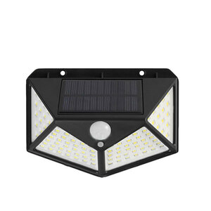 LED100灯搭載高輝度センサーライト 屋外LED 3モード選択可能人感 防犯 自動点灯 太陽光発電 外灯 防水 人感センサー