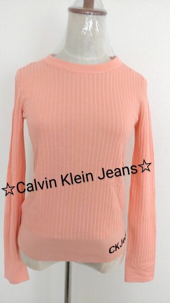 新品★Calvin Klein Jeans★薄手リブニット　日本未入荷