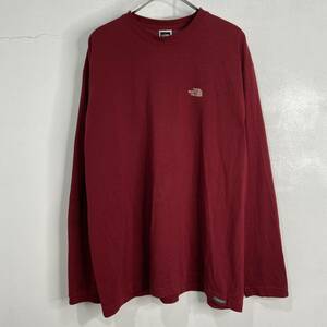 ☆送料無料☆THE NORTH FACE☆９０ｓ☆Vaporwick☆長袖Tシャツ☆カットソー☆XL☆ワンポイントロゴ☆C23