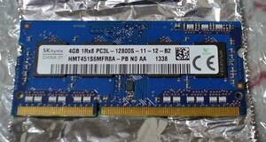 SKhynix made DDR3 PC3L-12800 204Pin 4G low voltage 1 sheets 