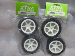  unused unopened goods XTRA SPEED XS-59938/59939 6 spoke wheel foam type A 1/10 buggy for F/R set 