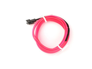 有機ELネオンワイヤー(フィン付き) カット可能 変形可能 高級感 イルミネーション 直径2.3mm 1M ピンク