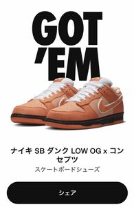 Concepts Nike SB Dunk Low SP Orange Lobster