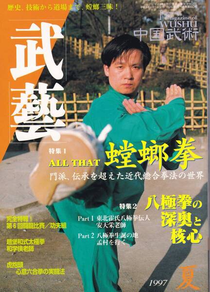 月刊秘伝増刊 武藝(螳螂拳,八極拳孟村,安天栄老師,シュアイジャオ,武術基本講座,孫氏太極拳,心意六合拳,形意拳,陳家太極拳,他)