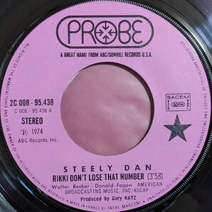 Steely Dan-Rikki Don't Lose That Number★仏Orig.デッド・ストック7"の画像3