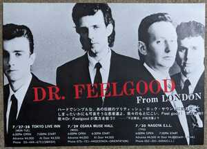 Dr.Feelgood★日本公演フライヤー/Pub Rock