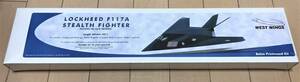 在庫限り：【ゴム動力機】WEST　WINGS社Lockheed F117A（翼長：23”=584mm）・・・残り4