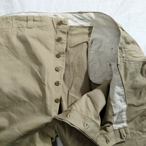 pacific overall パシフィック　オーバーオール　ボタン　フライ　コットン　チノ　トラウザーズ　チノパン　ビンテージ　vintage ビッグ