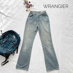  carefuly selected * rare color .. stylish old clothes Wrangler lady's Denim W34 old clothes boots cut 