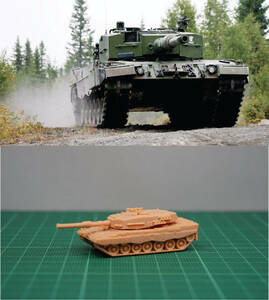 1/144 未組立 German Leopard-II A4 Main Battle Tank (fine detail) Resin Kit (S2531)