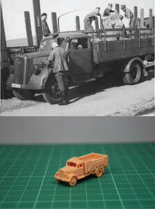 1/144 未組立 WWII German Opel Blitz Troop Carrier (fine detail) Resin Kit (S2526)