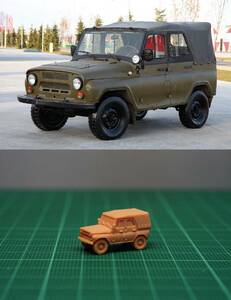 1/144 未組立 Ukrainian/Russian UAZ-469 Military Utility Vehicle (fine detail) Resin Kit (S2572)