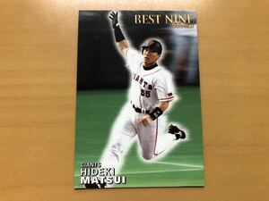 カルビープロ野球カード 2001年 松井秀喜(巨人) No.B-12 ベストナインカード