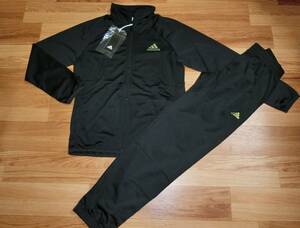  новый товар Adidas обратная сторона tricot one отметка Logo джерси верх и низ в комплекте черный 160 Junior boys Kids тонкий спорт одежда чёрный 