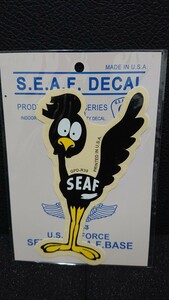 #2 rare genuine article new goods Setagaya base sticker Tokoro George S.E.A.F. DECAL MADE IN USA motors te car inspection ) U.S.AIR FORCE tree pear cycle 