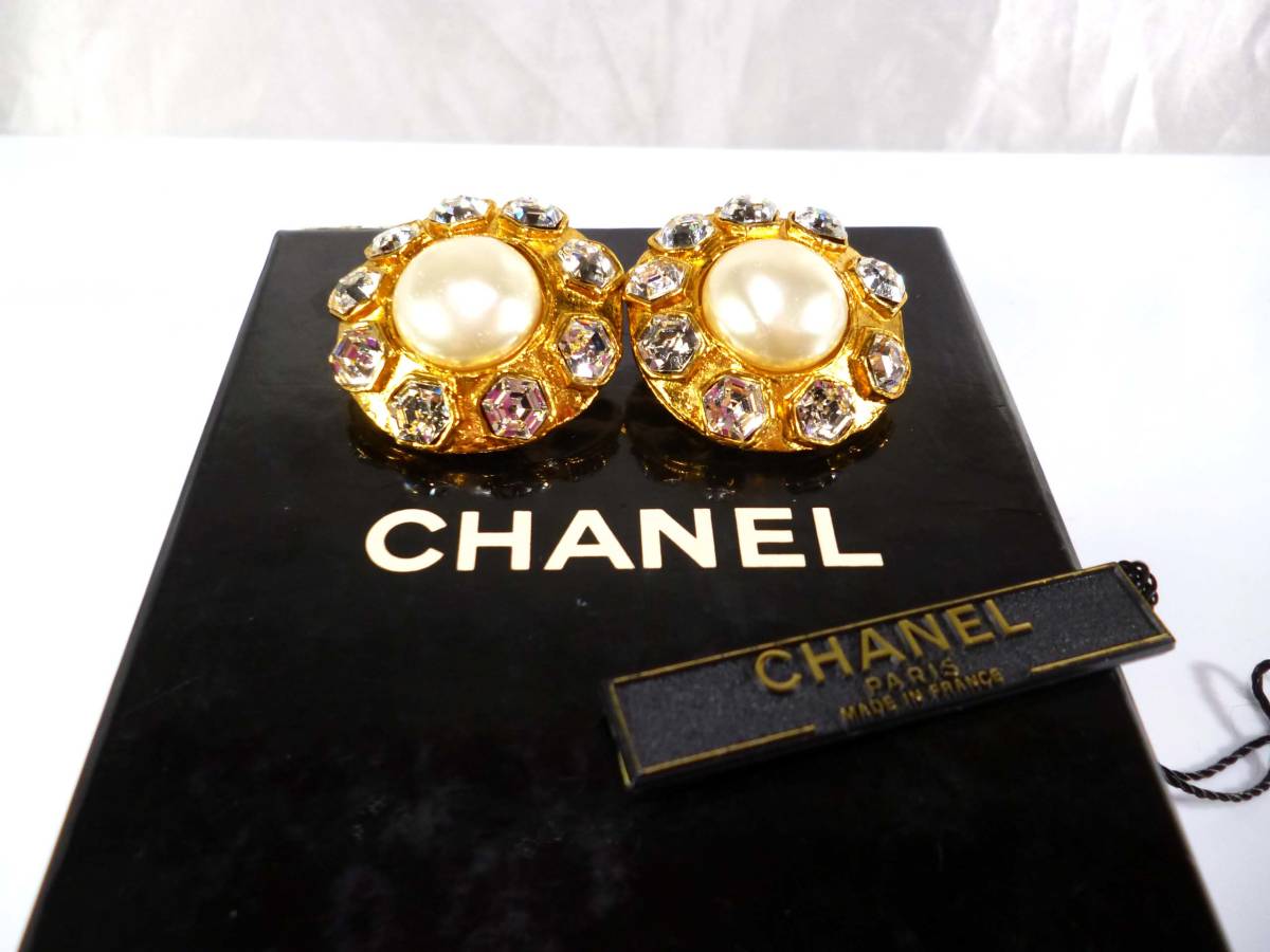 ヤフオク! -シャネル イヤリング ラインストーンの中古品・新品・未