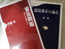 2冊セット　憲法問題＋憲法改正の論点 　文春新書／西修【著】 なぜいま改憲なのか ＰＨＰ新書／伊藤真【著】　【管理番号G3CP本302右入】_画像1