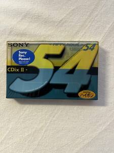 【未開封品】カセットテープSONY CDixⅡ 54分 ハイポジション