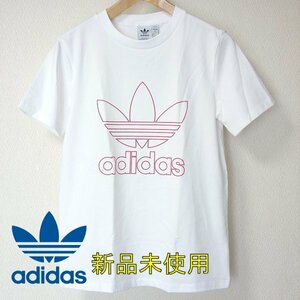 送料無料新品OT(XL)アディダスオリジナルス adidasoriginals 白/ホワイト アウトライン トレフォイル 半袖Tシャツ