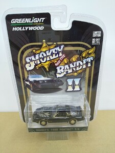 ■ GREENLIGHTグリーンライト SMOKEY BANDIT Ⅱ 1/64 BANDIT’S 1980 PONTIAC T/A ブラック ポンティアック ミニカー