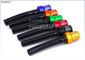  fuel tank tube hose cap oil vent aluminium orange blue red green Gold black dirt 