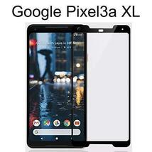 黒 スマホケース Google Pixel 3a XL グーグル ピクセル 全面液晶保護ガラスフィルム_画像1