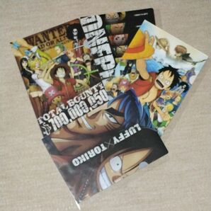 ワンピース クリアファイル　映画 ONEPIECE ３D 麦わらチェイス ＆ トリコグルメアドベンチャー 公開記念非売品 ４枚