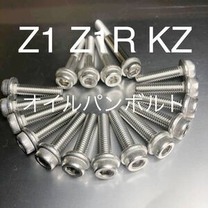 新品 オイルパンボルト Z1 Z1R KZ 750FX 高品質日本製 ステンレス製フランジ付きキャップボルト　17本セット　XM7