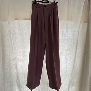 ベーシックストレートパンツ スラックスパンツ