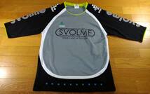 SVOLME(スボルメ) 七分袖 プラクティスシャツ プラシャツ SIZE:M グレー 黒 送料215円～_画像1