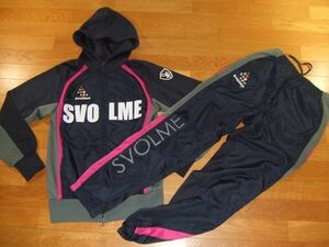 SVOLME スボルメ ジャージ上下セット タフタ パーカー+パンツ SIZE:M 紺 送料1000円～