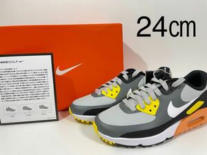 【送料無料】【新品】メンズ24㎝/ウィメンズ24.5㎝　NIKE AIR MAX 90 G ナイキ　エアマックス90 ゴルフ スパイクレス ゴルフシューズ　