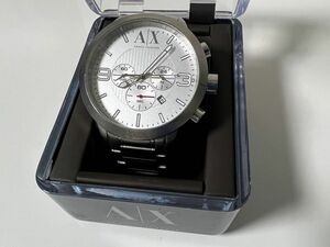 Armani Exchange AX1278 シルバーダイヤル ステンレススチール クロノグラフ メンズ 腕時計