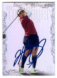 山下 美夢有 2022 JLPGA オフィシャルトレーディングカード Top Players デコモリシグネチャー サファイア 09/25 25枚限定！