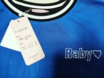 ☆未使用！半袖Tシャツ 150cm☆女の子向け　rabyraby　青色　緑色☆2枚セット　バッグデザイン☆子供服　トップス　刺繍_画像3