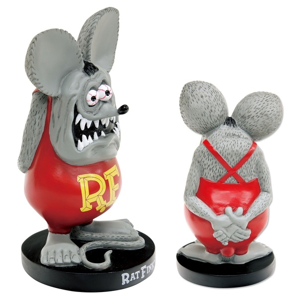 Rat Fink フィギュア グレー 灰色 standing スタンディング スタチュー ラットフィンク statue マスコット mooneyes ムーンアイズ 好きの方