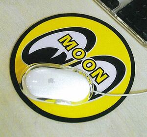  ordinary mai 140 jpy shipping possible mooneyes moon I zmoon eyes slip prevention attaching mouse pad round I ball eyeball yellow color yellow 