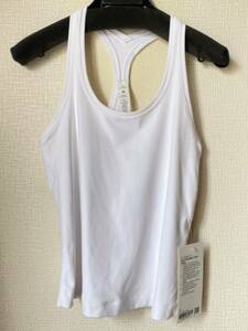 新品！完売！ルルレモン lululemon Cool Racerback Short Tank Nulu サイズ8 白