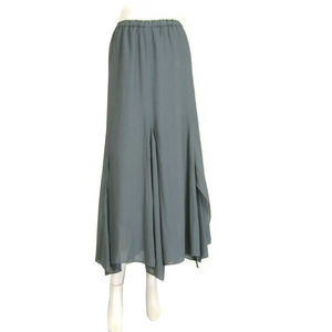  beautiful goods / Iena IENA long skirt inscription 38 number 9 number M corresponding old clothes blue gray series lady's spring summer bottoms thin simple deformation hem .. feeling 