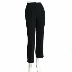  beautiful goods / Italiya GK stretch pants small inscription 7 number S corresponding black black biju- long height Logo ..... spring autumn bottoms lady's 