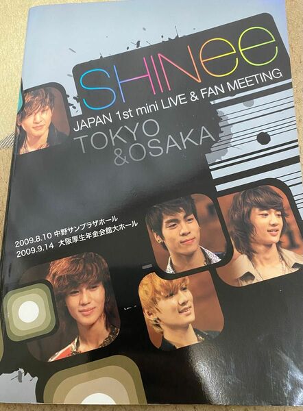 SHINee シャイニー JAPAN 1st mini LIVE & FAN MEETING レポ写真パンフレット