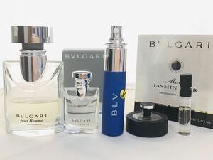 【USED】☆ BVLGARI ブルガリPOUR HOMME プールオム EDT 30ml 5ml BLV EDP 10ml ブラック EDT 5ml モン ジャスミンノワール1.5ml 香水