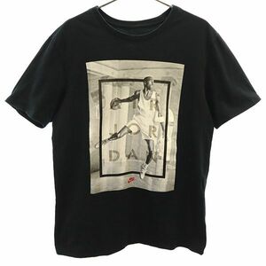 ナイキ プリント 半袖 Tシャツ M ブラック×グレー NIKE ジャンプマン メンズ 230310 メール便可