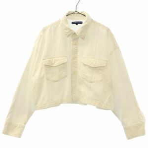 リーバイスメイドアンドクラフテッド デニム 長袖 シャツ ジャケット M ホワイト LEVI’S MADE&CRAFTED レディース 230310