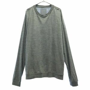 デュベティカ ウール100％ 長袖 Tシャツ グレー DUVETICA カットソー 日本製 メンズ 230324
