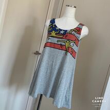 ★着用浅【美品】キースへリング★Ａライントップス《UNIQLO×SPRZ NY》KEITH HARING ユニクロ　コラボ　MoMA ストリートアート_画像2