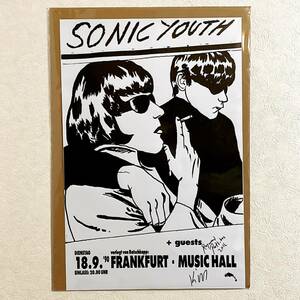 布ポスター「ソニック・ユース　SONIC YOUTH　フランクフルト　1990」