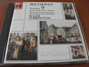 【CD】ノリントン / ロンドン・クラシック・プレイヤーズ ベートーヴェン / 交響曲 第9番「合唱付き」 (EMI 1987)