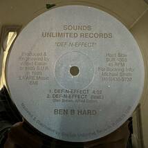 Hip Hop 12 - Ben B Hard - Def-N-Effect - Sounds Unlimited - VG+ - シュリンク付_画像3
